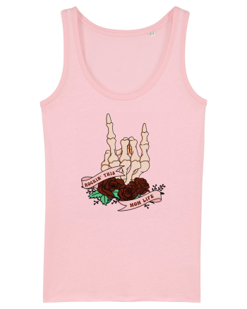 pentru mame moderne - Rockin this mom life Cotton Pink