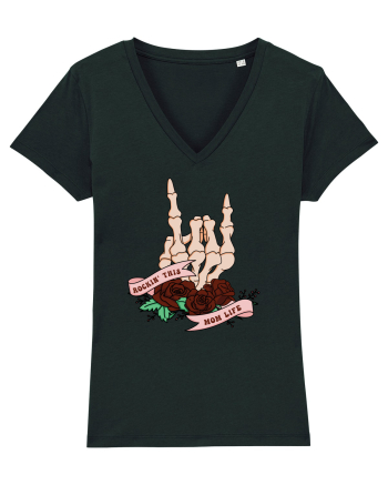 pentru mame moderne - Rockin this mom life Black