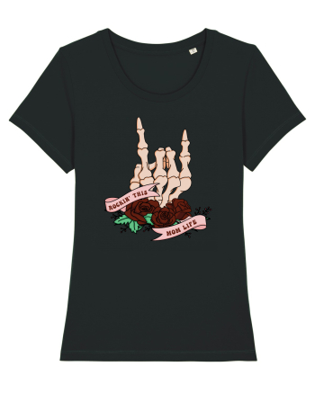 pentru mame moderne - Rockin this mom life Black