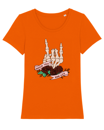 pentru mame moderne - Rockin this mom life Bright Orange
