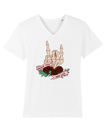 pentru mame moderne - Rockin this mom life White