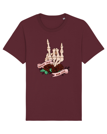 pentru mame moderne - Rockin this mom life Burgundy