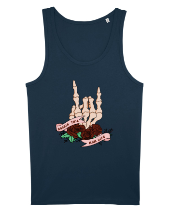 pentru mame moderne - Rockin this mom life Navy