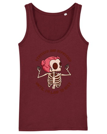 pentru mame moderne - Stressed and depressed Burgundy