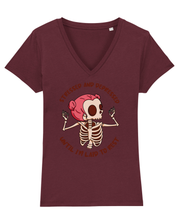 pentru mame moderne - Stressed and depressed Burgundy