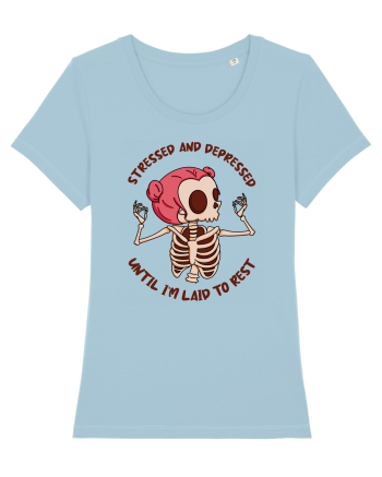 pentru mame moderne - Stressed and depressed Sky Blue
