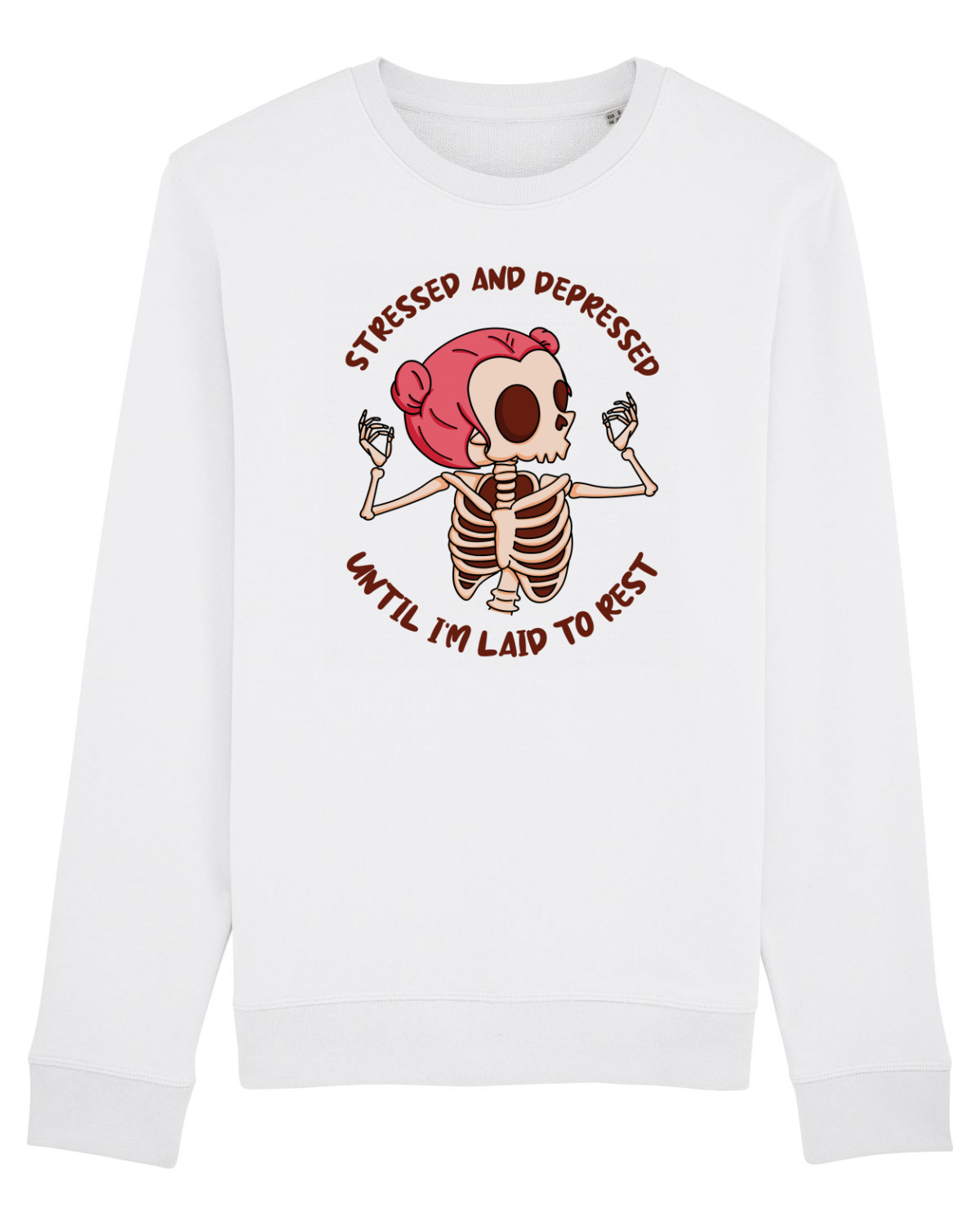 Bluză mânecă lungă Unisex Rise White