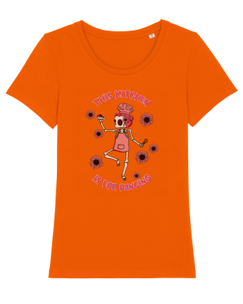 pentru mame moderne - This kitchen is for dancing Bright Orange