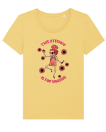 pentru mame moderne - This kitchen is for dancing Tricou mânecă scurtă guler larg fitted Damă Expresser
