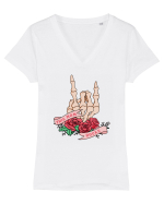 pentru mame moderne - This mom rocks Tricou mânecă scurtă guler V Damă Evoker