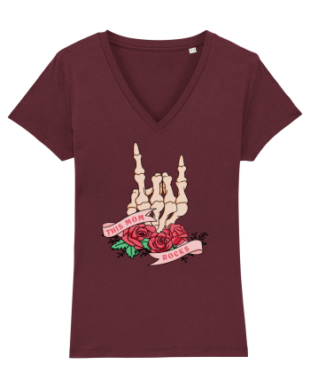 pentru mame moderne - This mom rocks Burgundy