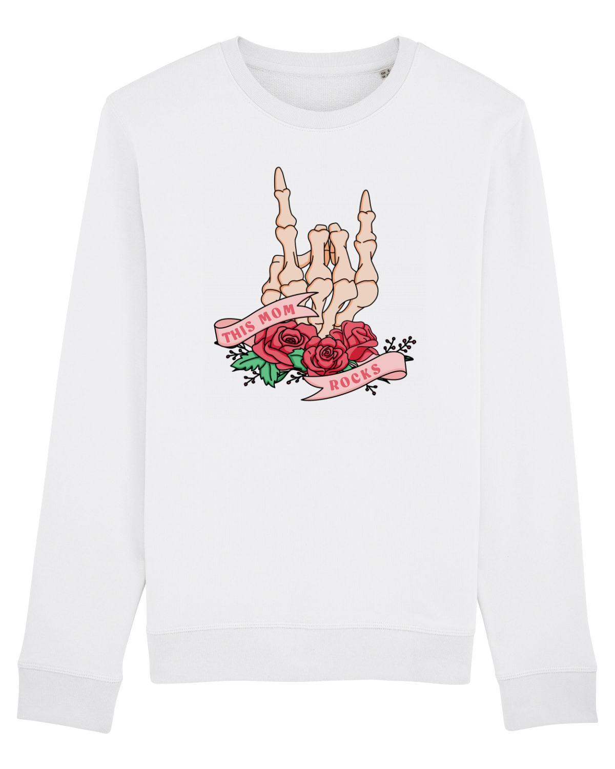 Bluză mânecă lungă Unisex Rise White