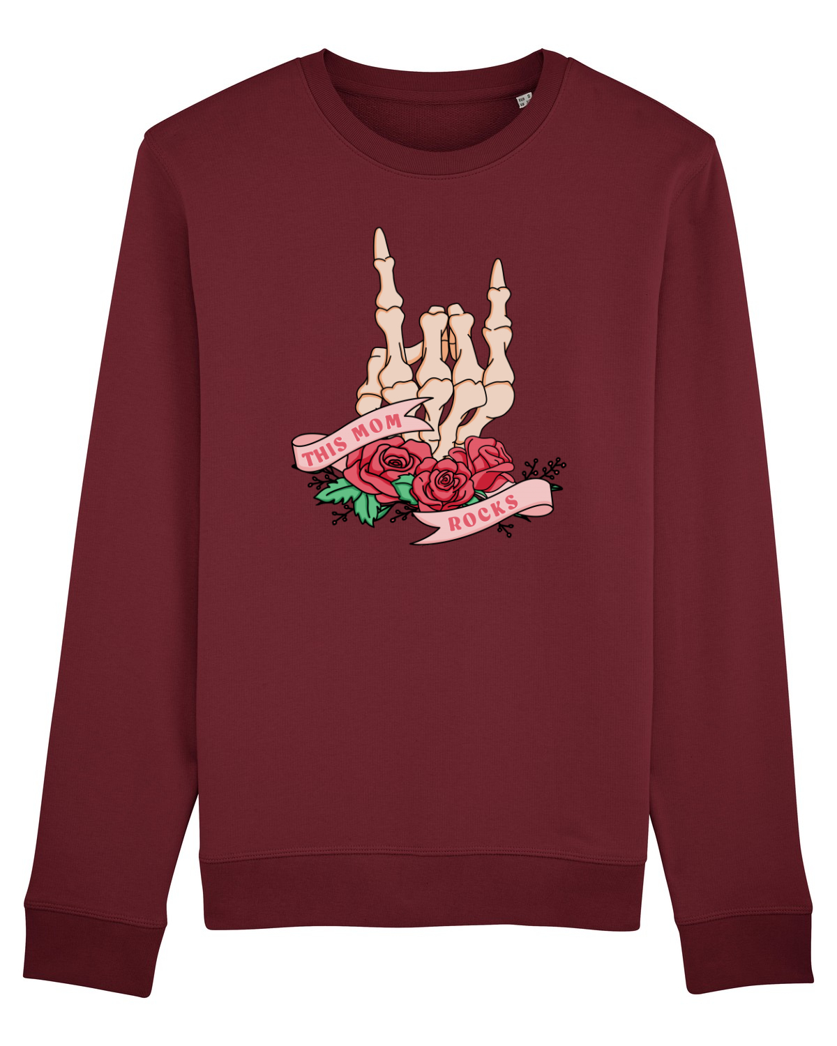 Bluză mânecă lungă Unisex Rise Burgundy