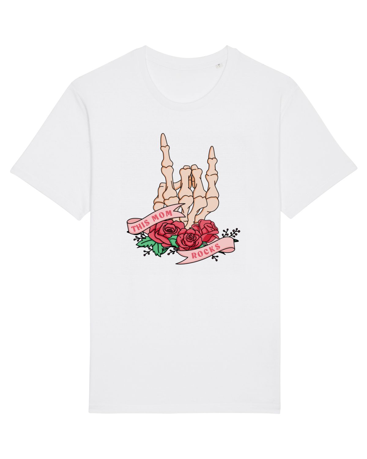 Tricou mânecă scurtă Unisex Rocker White