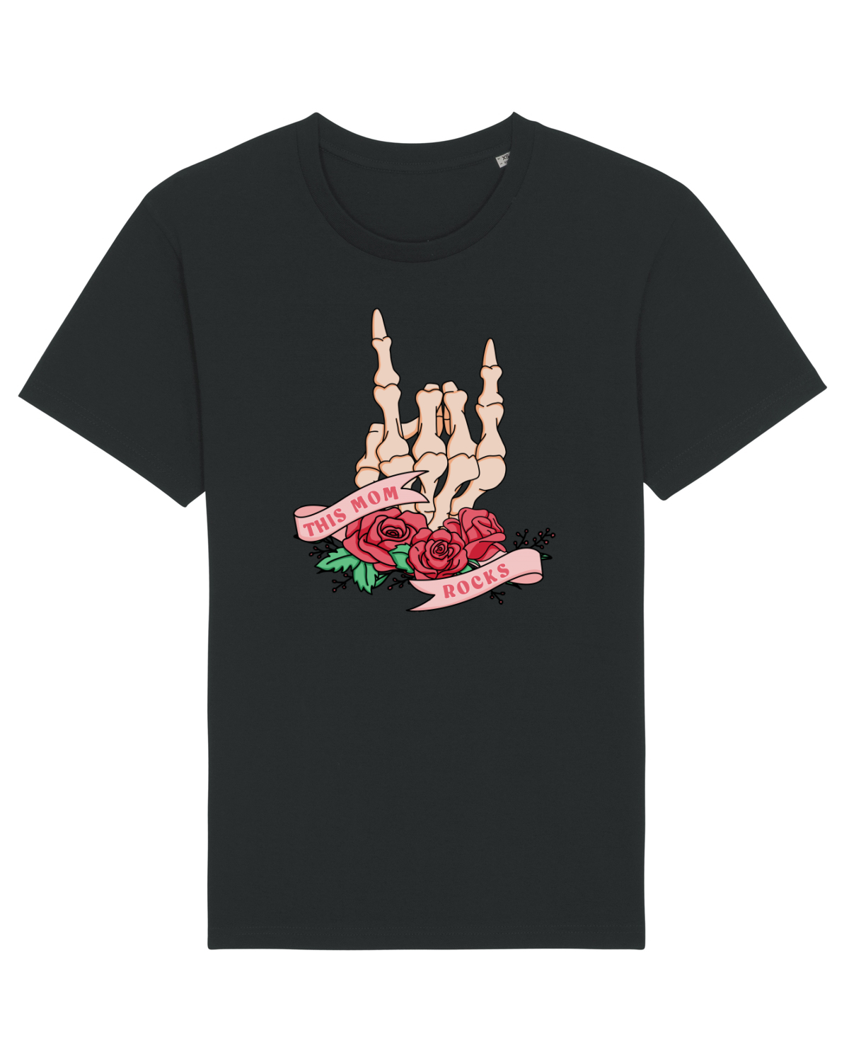 Tricou mânecă scurtă Unisex Rocker Black