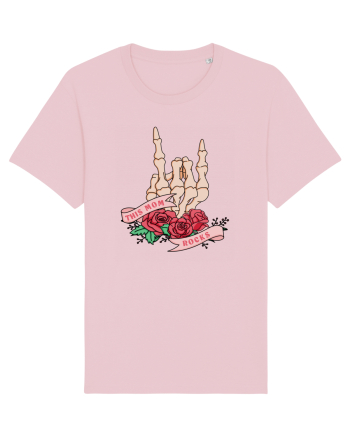 pentru mame moderne - This mom rocks Cotton Pink