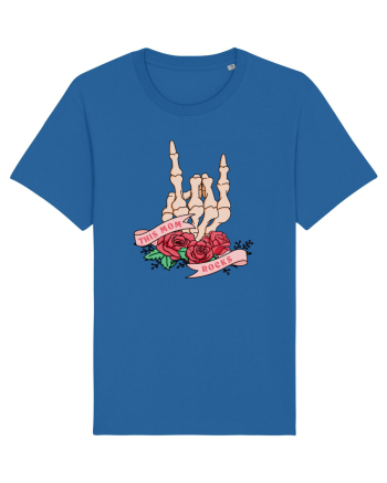 pentru mame moderne - This mom rocks Royal Blue