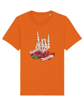 pentru mame moderne - This mom rocks Bright Orange