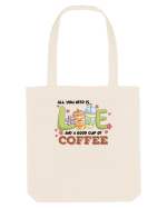 pentru mamele iubitoare de cafea - All you need is love and coffee Sacoșă textilă