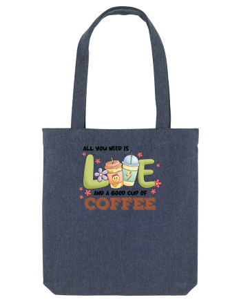 pentru mamele iubitoare de cafea - All you need is love and coffee Midnight Blue