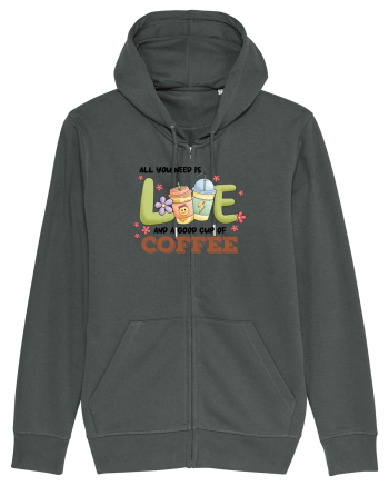 pentru mamele iubitoare de cafea - All you need is love and coffee Anthracite