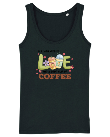 pentru mamele iubitoare de cafea - All you need is love and coffee Black
