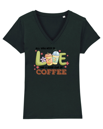 pentru mamele iubitoare de cafea - All you need is love and coffee Black