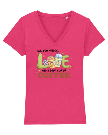 pentru mamele iubitoare de cafea - All you need is love and coffee Raspberry