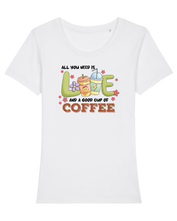pentru mamele iubitoare de cafea - All you need is love and coffee White