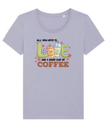 pentru mamele iubitoare de cafea - All you need is love and coffee Lavender
