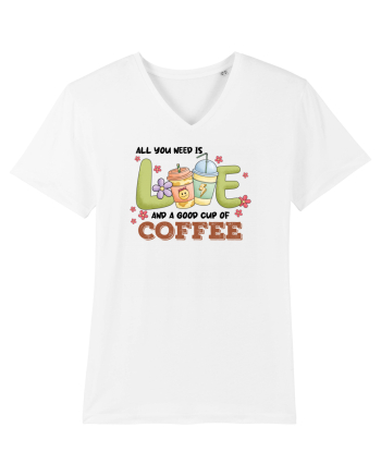 pentru mamele iubitoare de cafea - All you need is love and coffee White