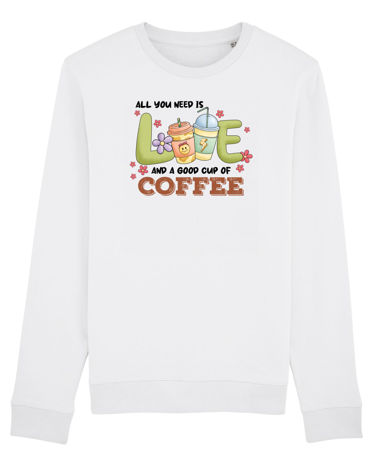 Bluză mânecă lungă Unisex Rise White
