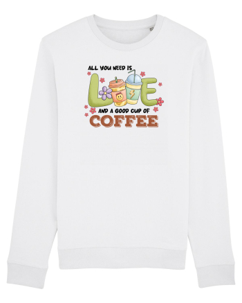 pentru mamele iubitoare de cafea - All you need is love and coffee White