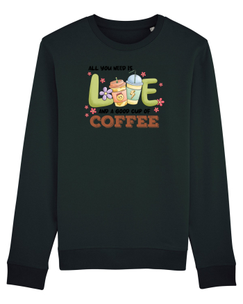 pentru mamele iubitoare de cafea - All you need is love and coffee Black