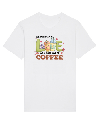 pentru mamele iubitoare de cafea - All you need is love and coffee White