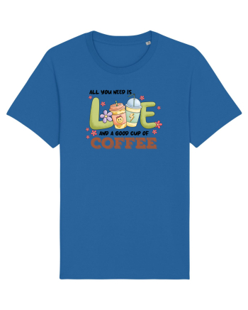 pentru mamele iubitoare de cafea - All you need is love and coffee Royal Blue