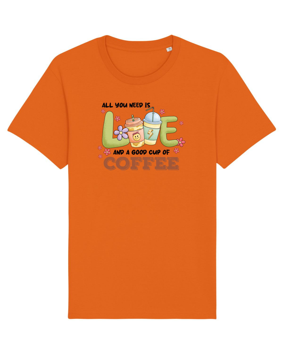 Tricou mânecă scurtă Unisex Rocker Bright Orange