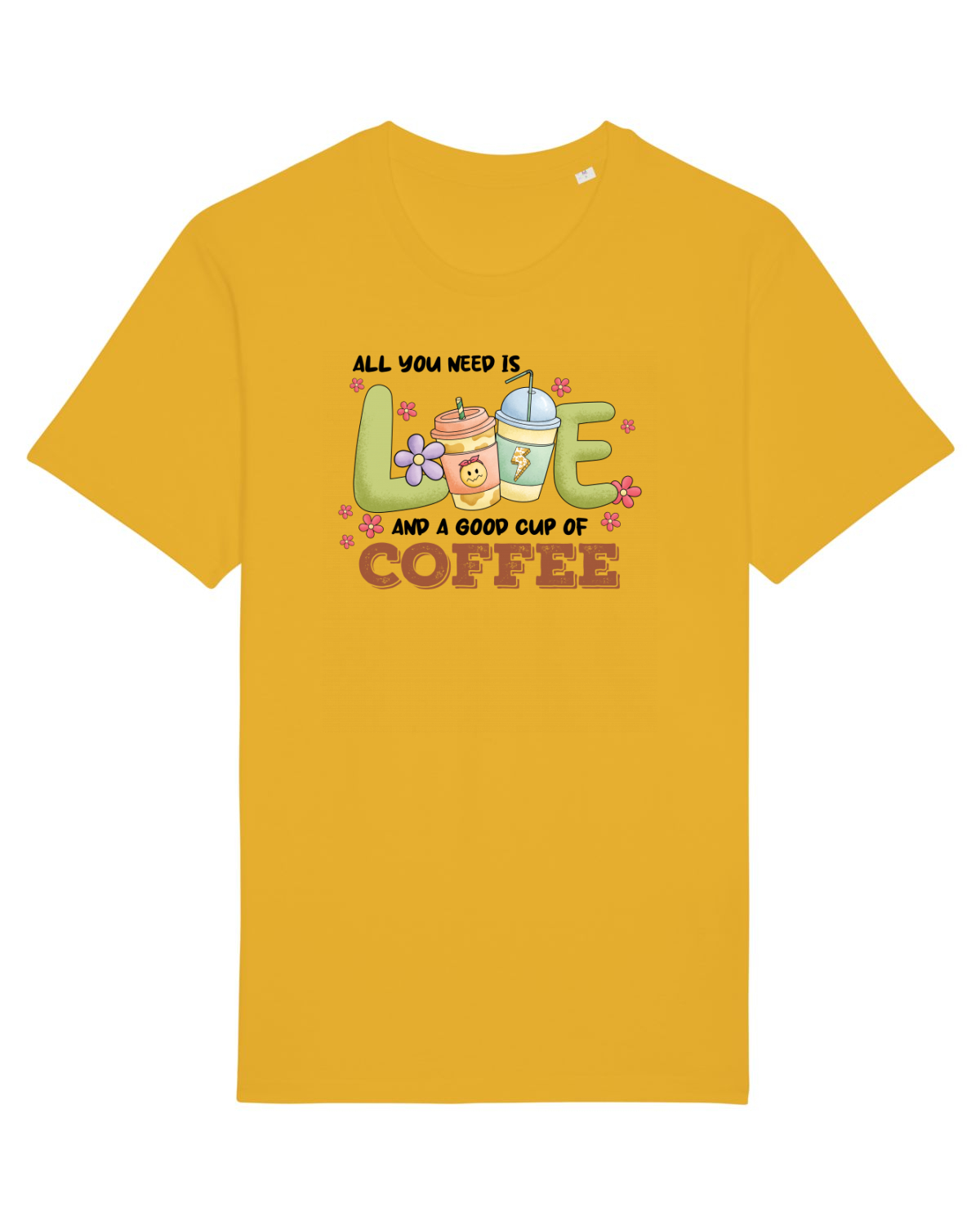 Tricou mânecă scurtă Unisex Rocker Spectra Yellow
