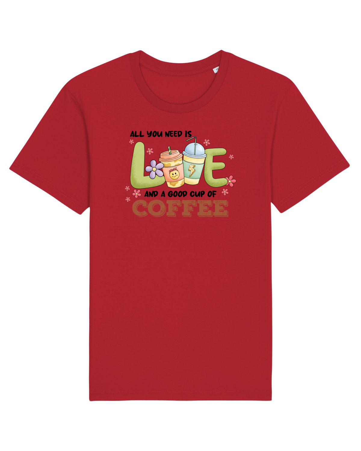 Tricou mânecă scurtă Unisex Rocker Red