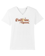 pentru mamele iubitoare de cafea - Caffeine queen Tricou mânecă scurtă guler V Bărbat Presenter