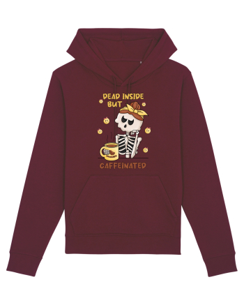 pentru mamele iubitoare de cafea - Dead inside but caffeinated Burgundy