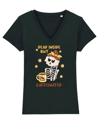 pentru mamele iubitoare de cafea - Dead inside but caffeinated Black