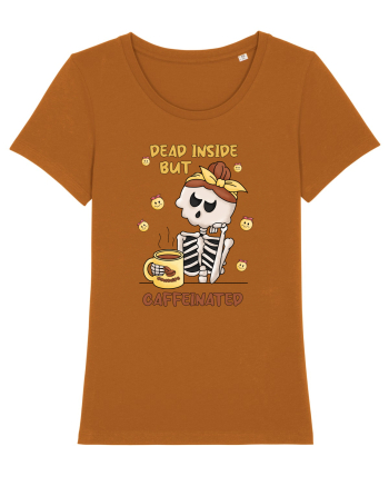 pentru mamele iubitoare de cafea - Dead inside but caffeinated Roasted Orange