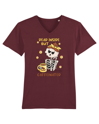 pentru mamele iubitoare de cafea - Dead inside but caffeinated Burgundy