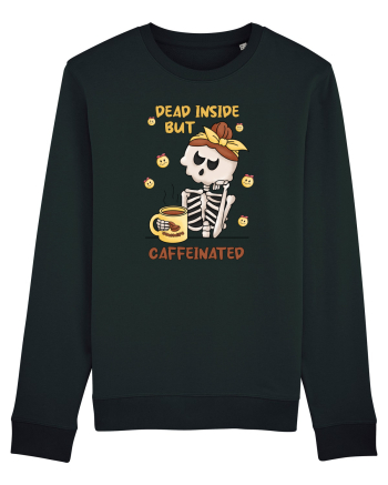 pentru mamele iubitoare de cafea - Dead inside but caffeinated Black