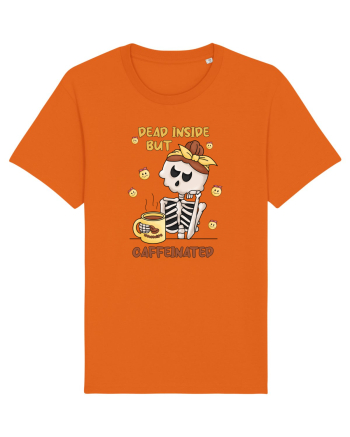 pentru mamele iubitoare de cafea - Dead inside but caffeinated Bright Orange