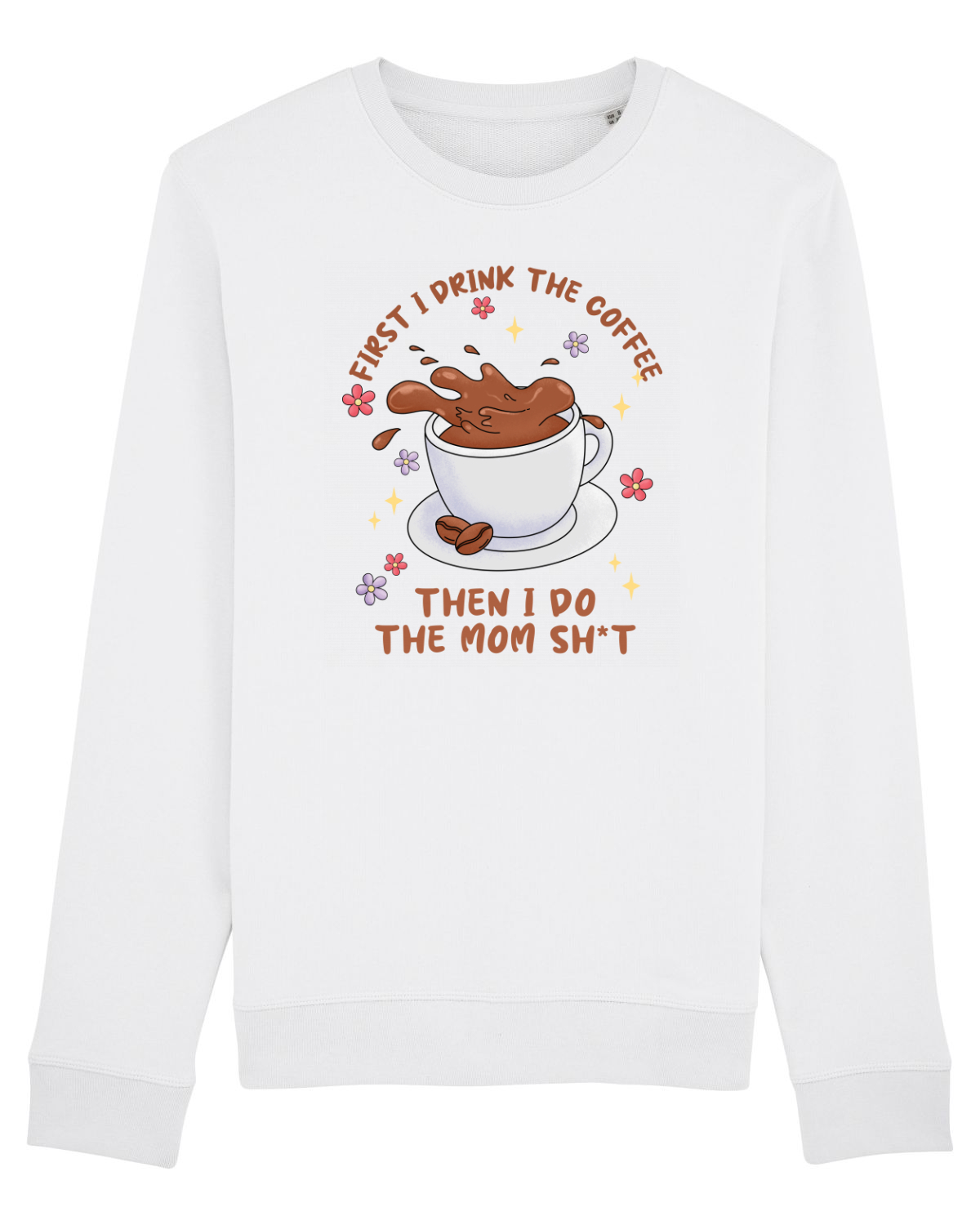 Bluză mânecă lungă Unisex Rise White