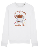 pentru mamele iubitoare de cafea - First I drink the coffee Bluză mânecă lungă Unisex Rise