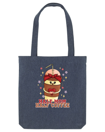 pentru mamele iubitoare de cafea - Half mom half coffee Midnight Blue