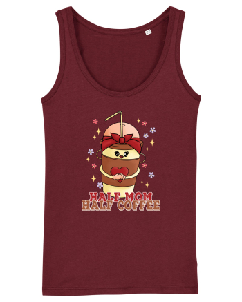 pentru mamele iubitoare de cafea - Half mom half coffee Burgundy
